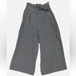 Zara Plaid Drawstring Pant Size M